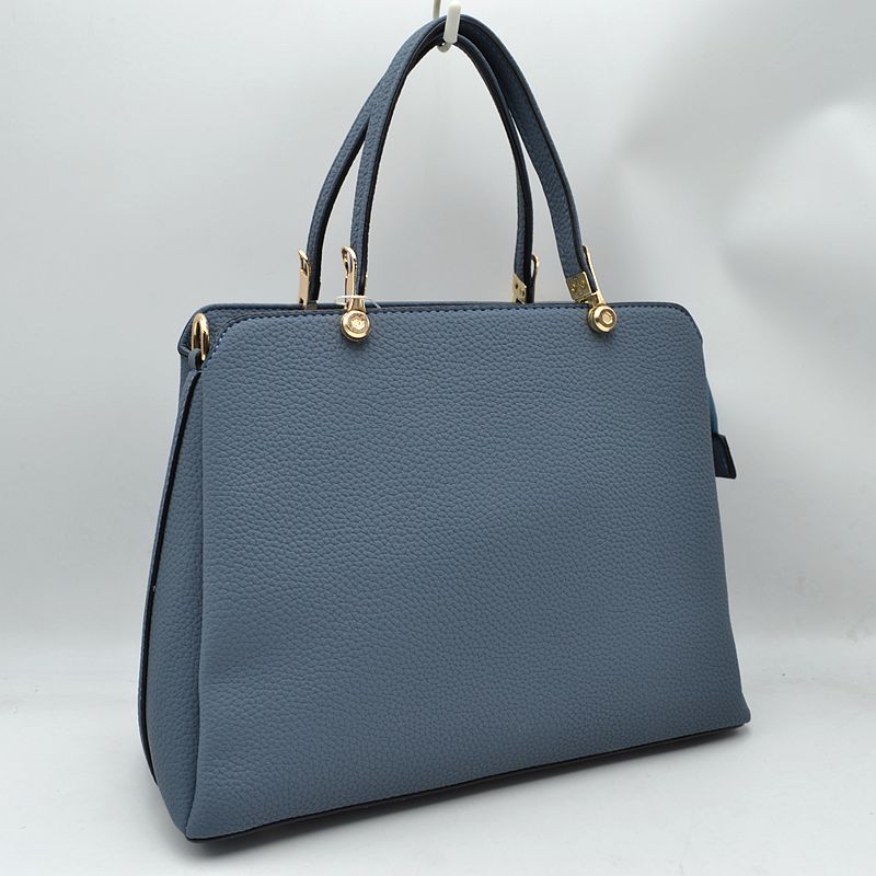 Structured Top Handle Handbag with Zipper Closures