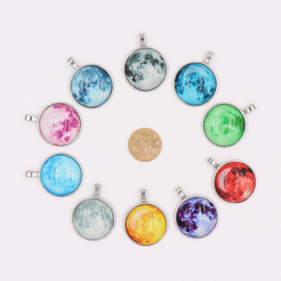 Women's & Men's Luminous Moon Trendy Starry Sky Sweater Pendant