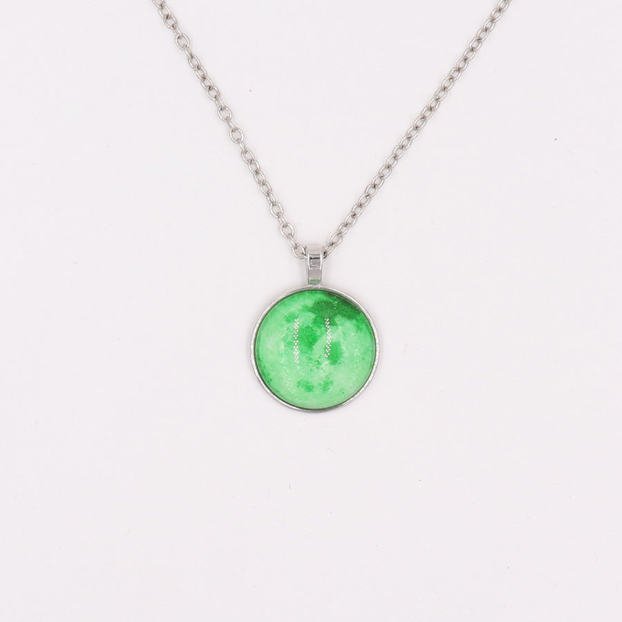 Women's & Men's Luminous Moon Trendy Starry Sky Sweater Pendant