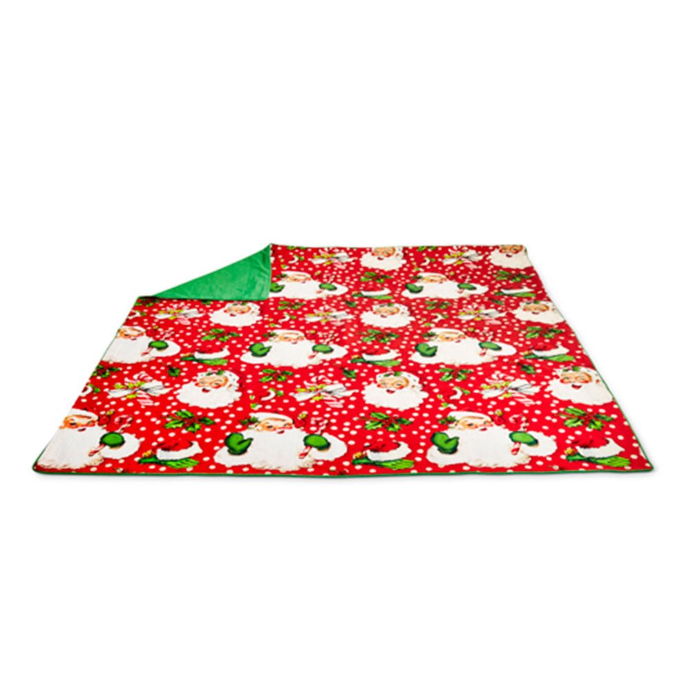 56" Retro Christmas Santa Tablecloth by Quirks! at Shirley Shoppe