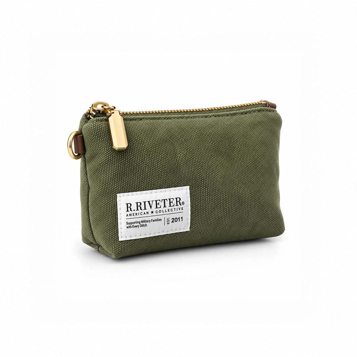 Lucy Mini Zipper Pouch | Fatigue Washed Canvas