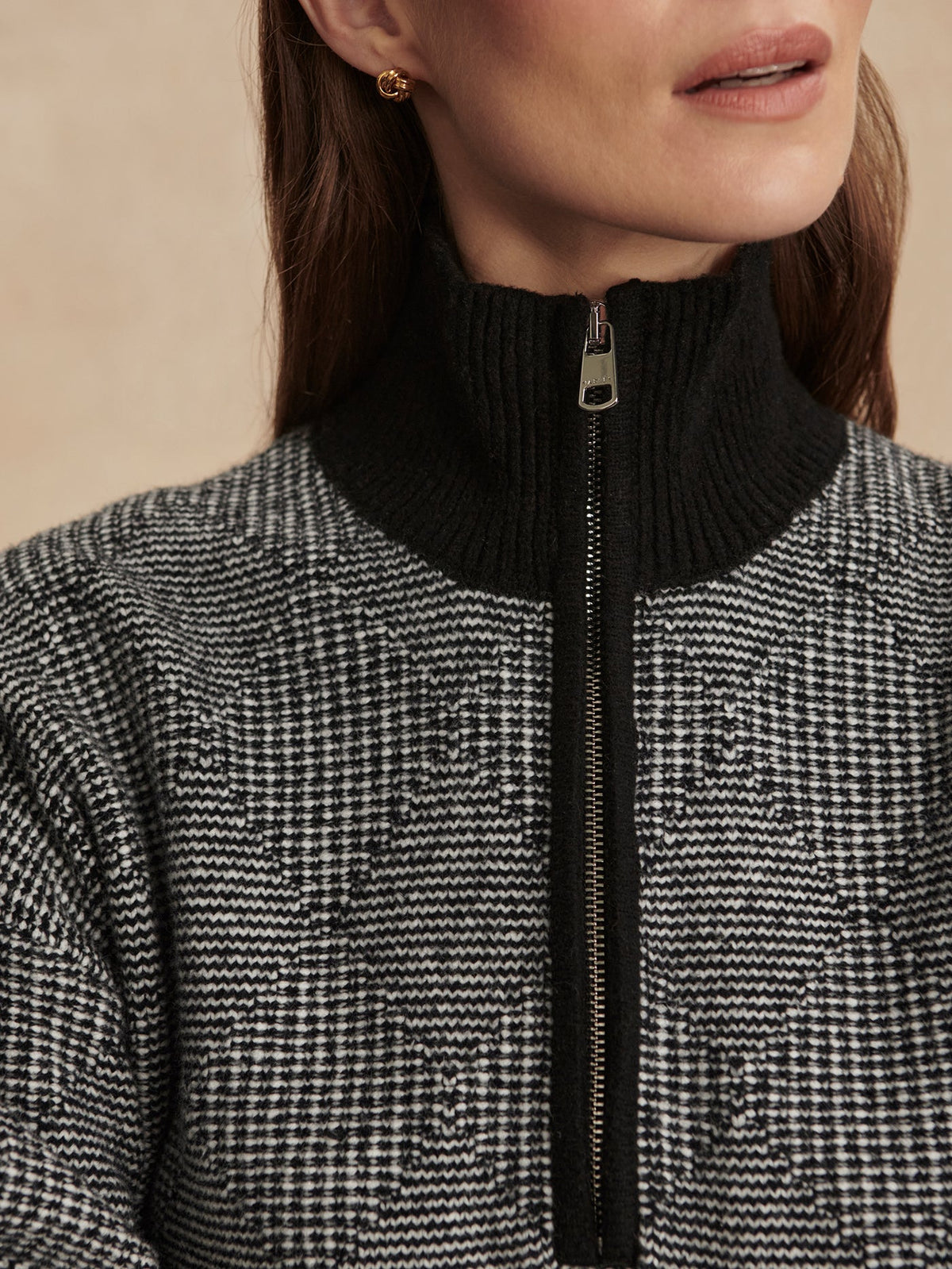 Varley Aldridge Half-Zip Knit in Black