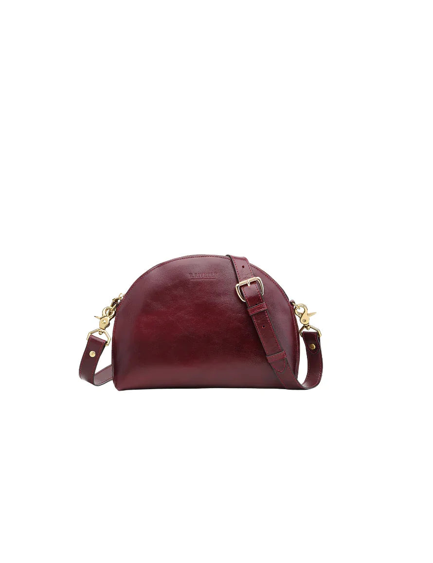Hopper Crossbody Bag | Cherry Leather