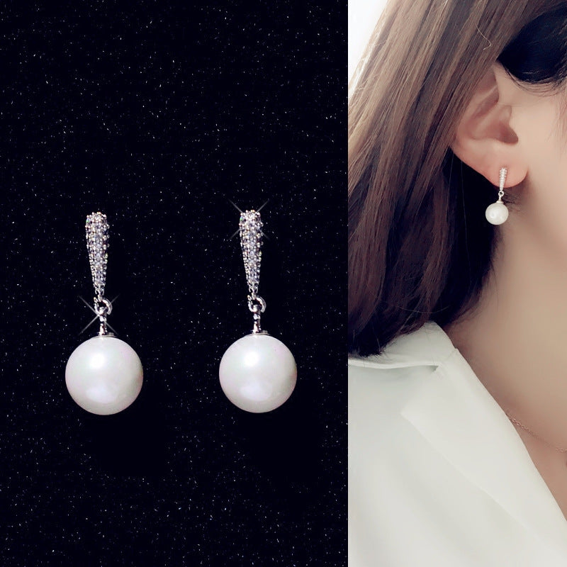 Women's Sterling Sier Korean Style Fashion Geometry Earrings