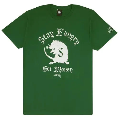 Stussy Stay Hungry Tee 'Forest'