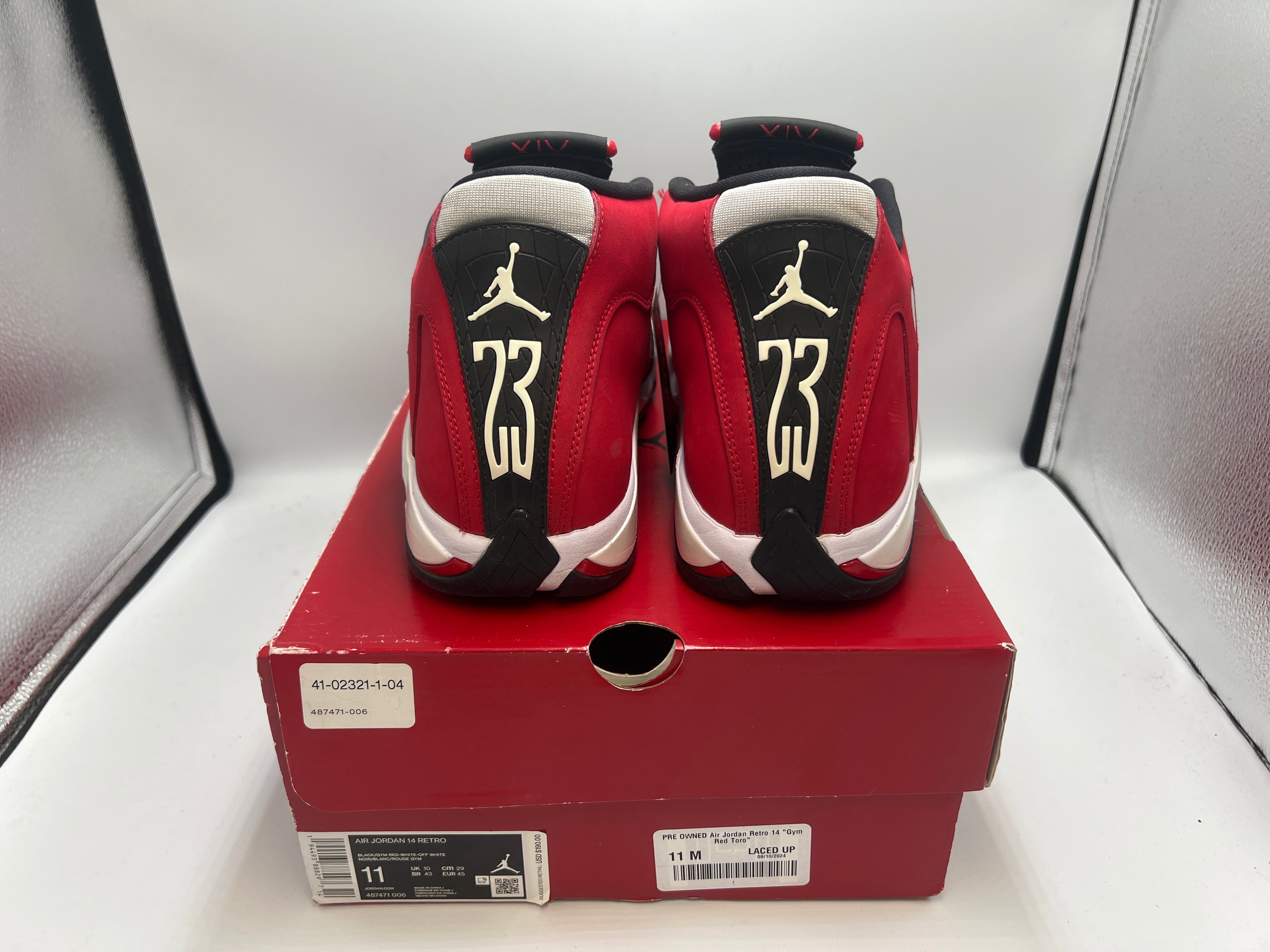 PRE OWNED Air Jordan Retro 14 "Gym Red Toro"