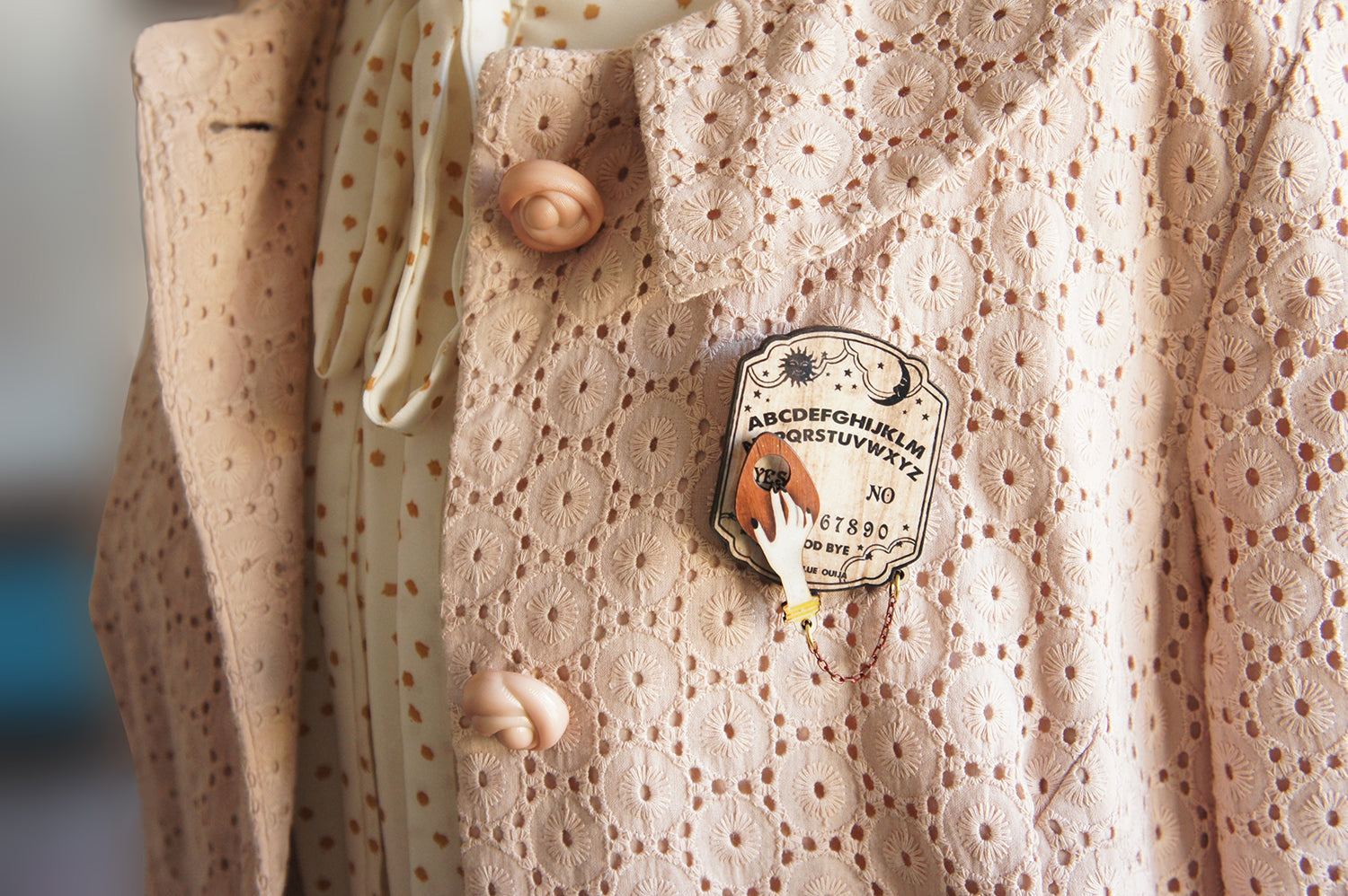 Ouija Board  Brooch by Laliblue