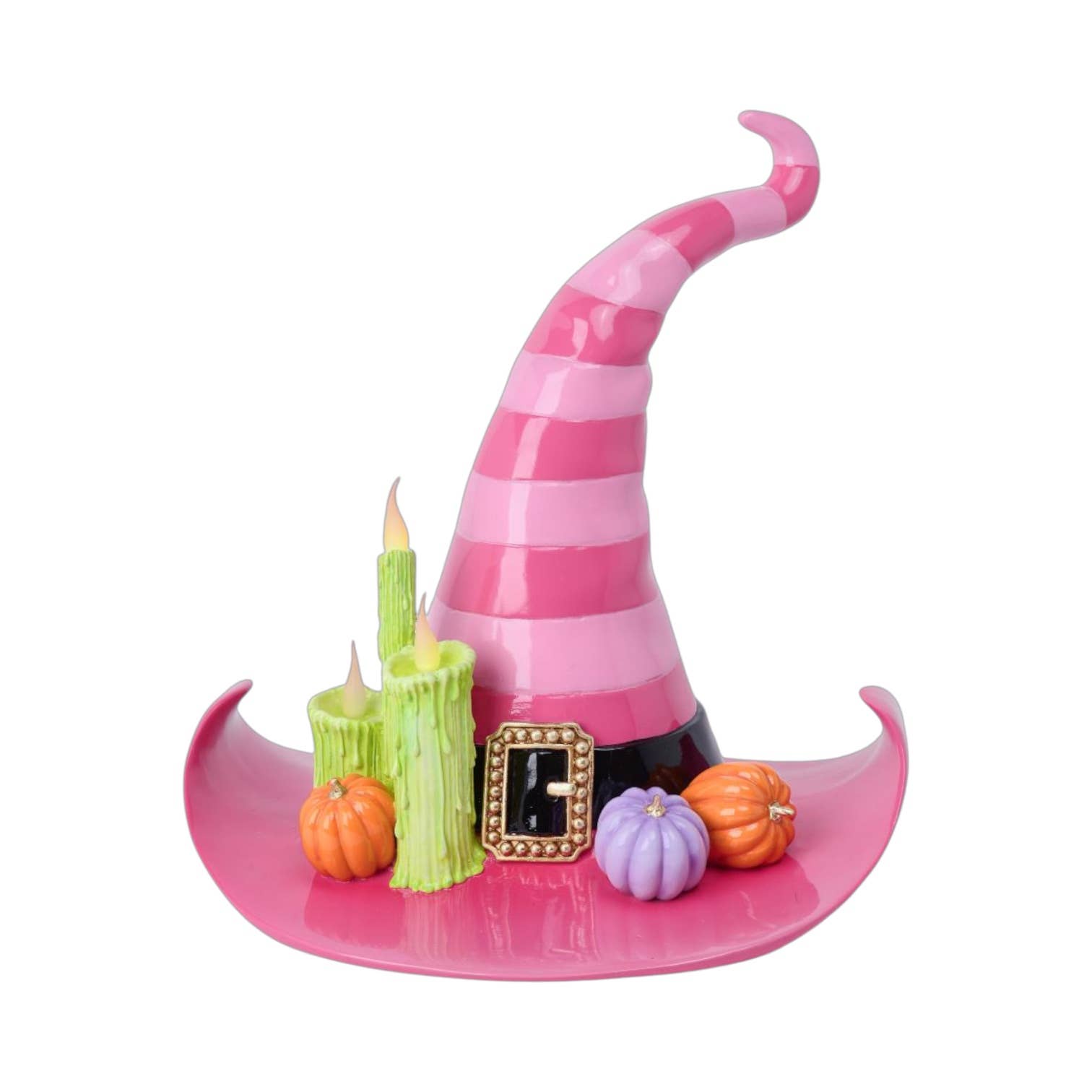 17in Pink Witch Hat with LED by December Diamonds