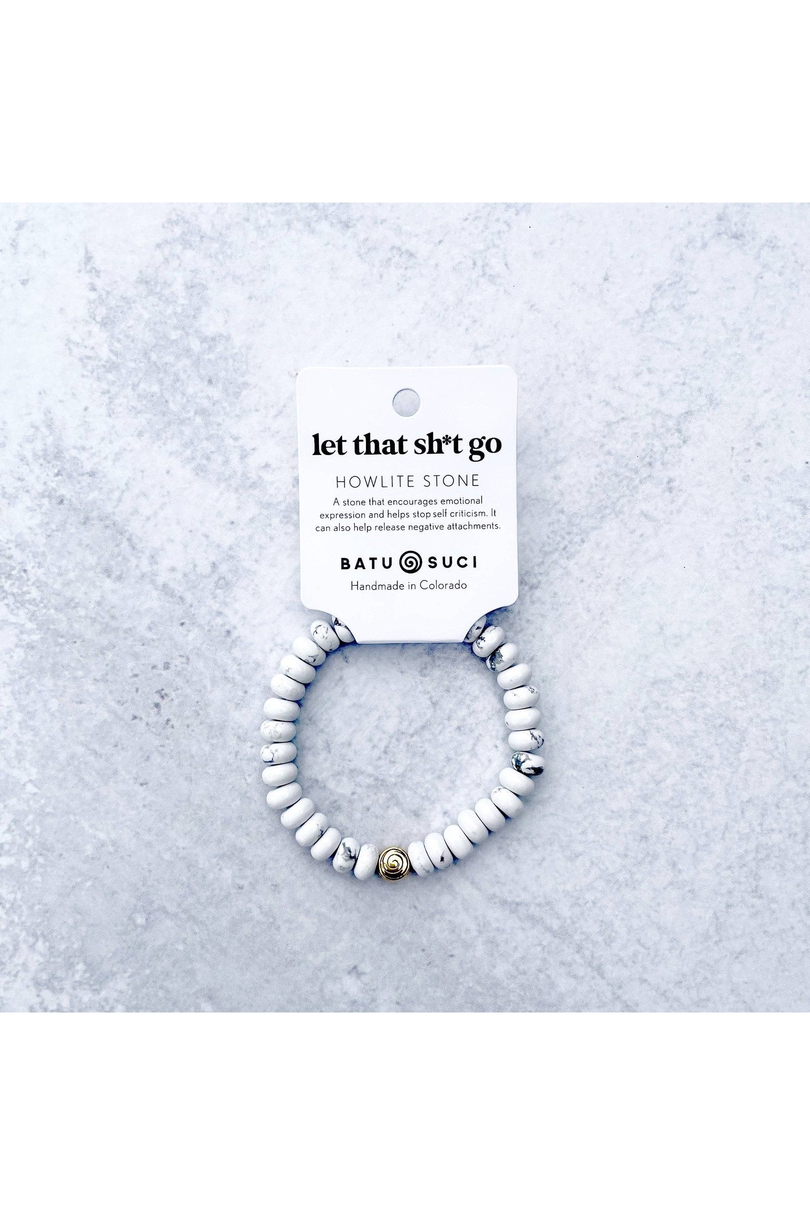 Batu Suci - Let That Sh*t Go Rondelle Bracelet