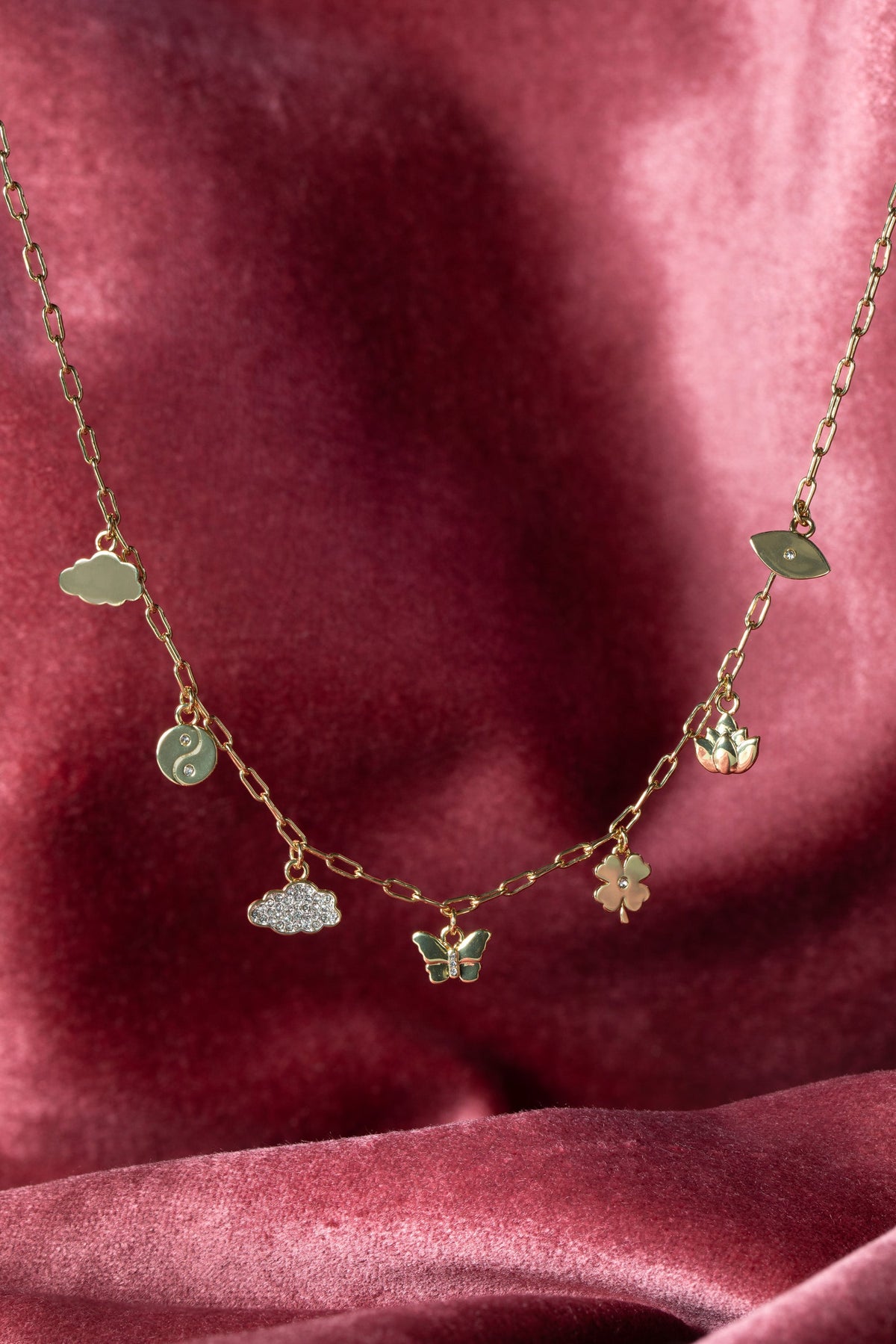 Silver Linings Charm Necklace