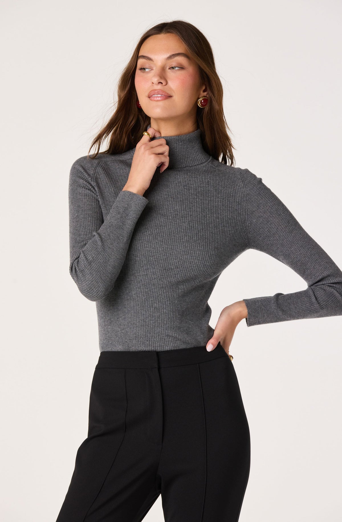 Vida Sweater in Heather Grey