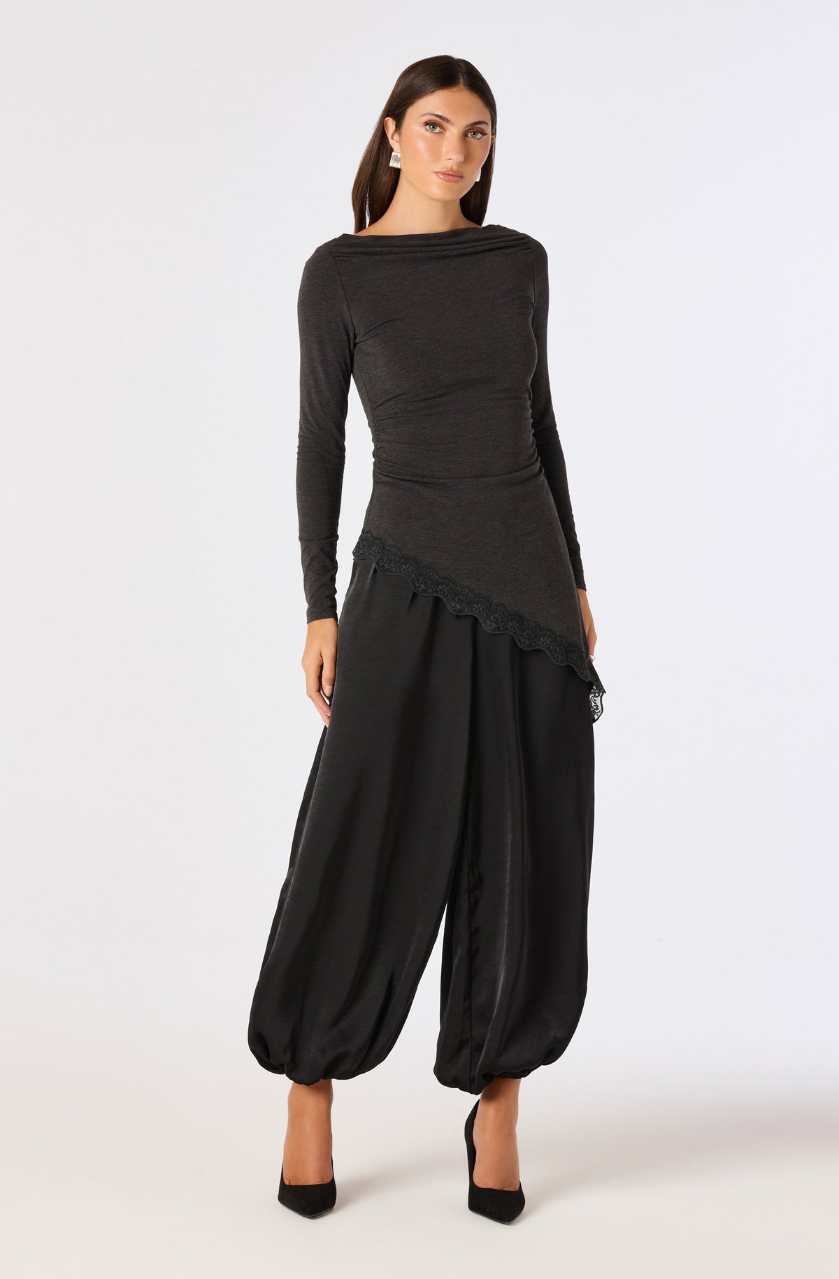 Airen Satin Balloon Pants