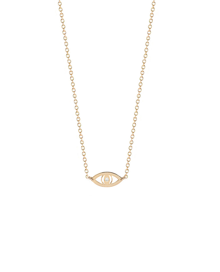 Adina Diamond Evil Eye Necklace