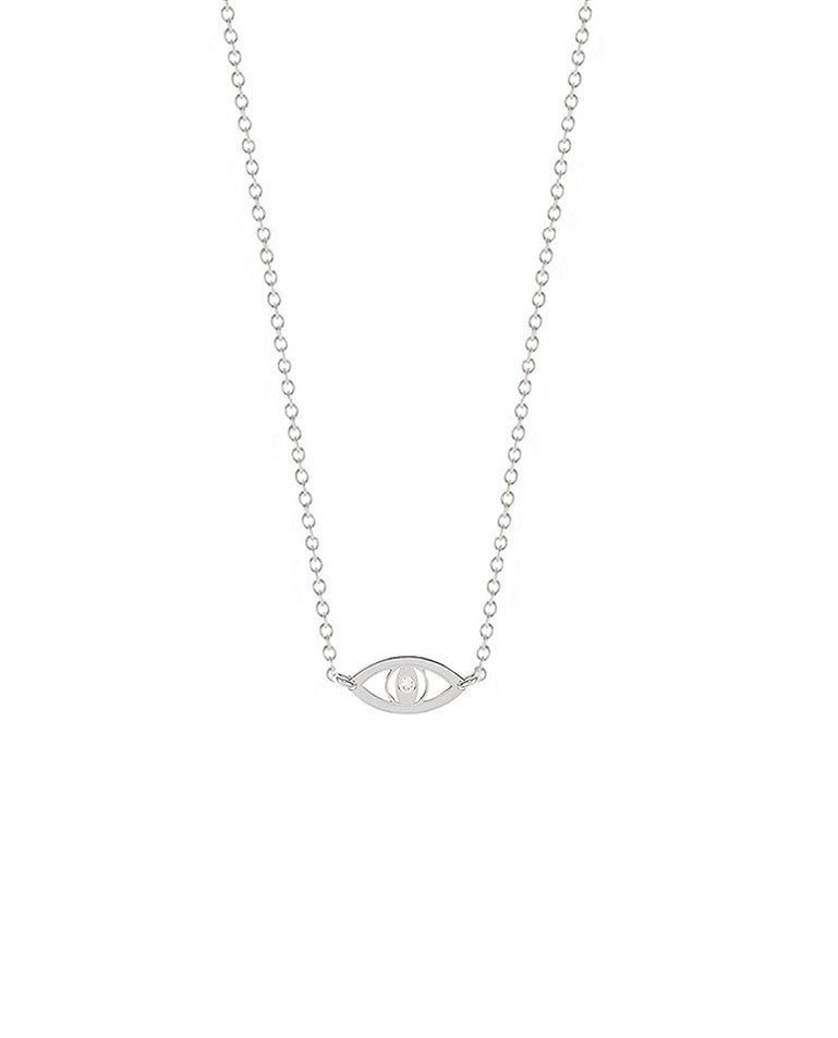 Adina Diamond Evil Eye Necklace