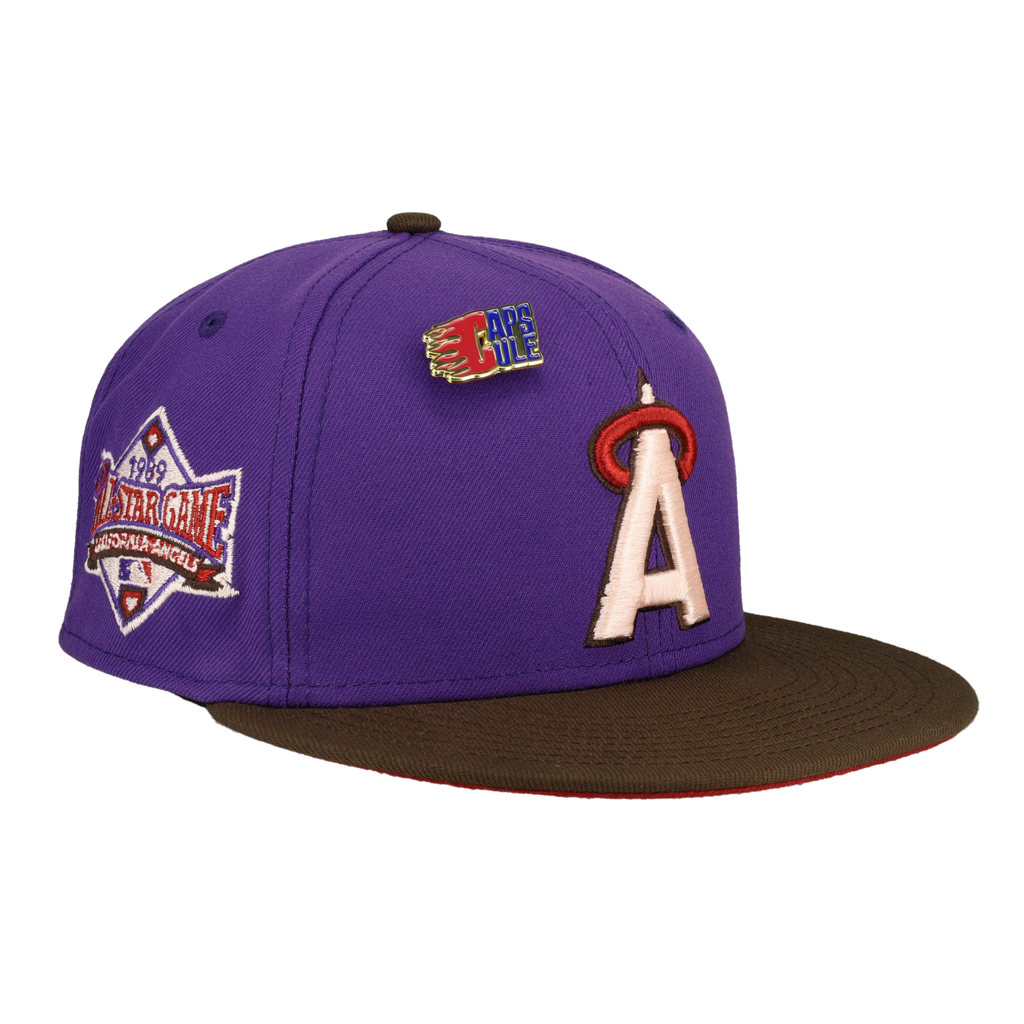 California Angels Nitro Purple 1989 All Star Game Fitted Hat