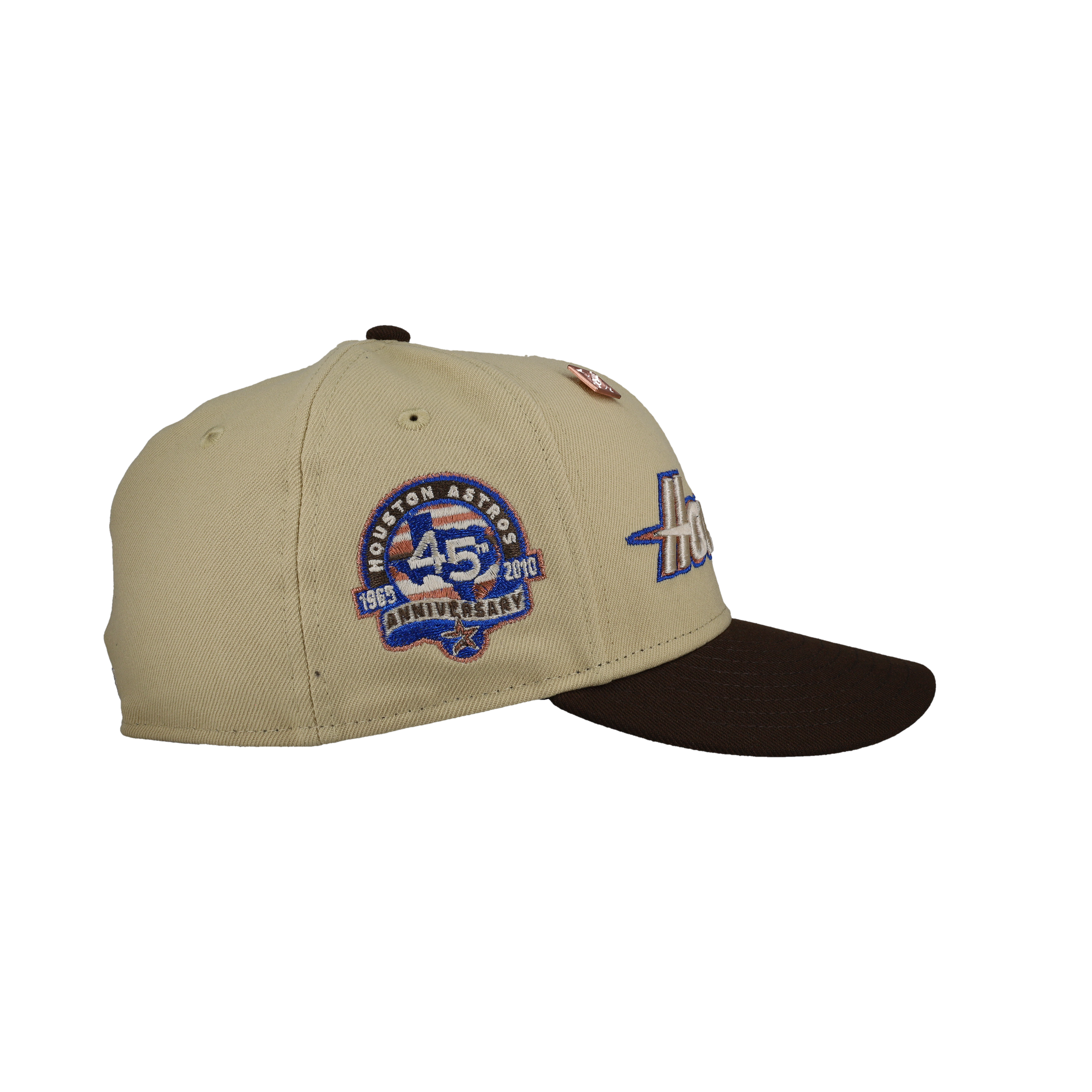 Houston Astros 45th Anniversary Vegas/Walnut Metallic 59Fifty Fitted Hat