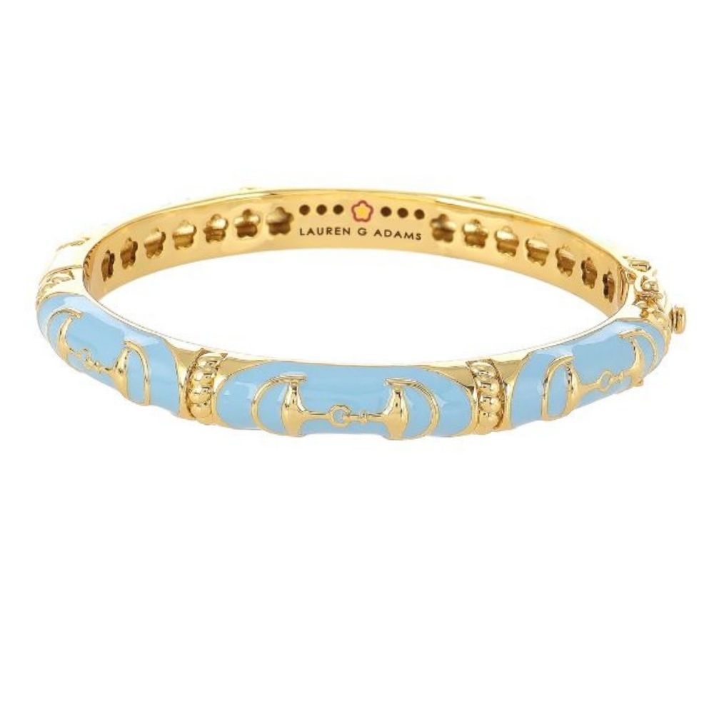 Equestrian Bangle — Black Snaffle