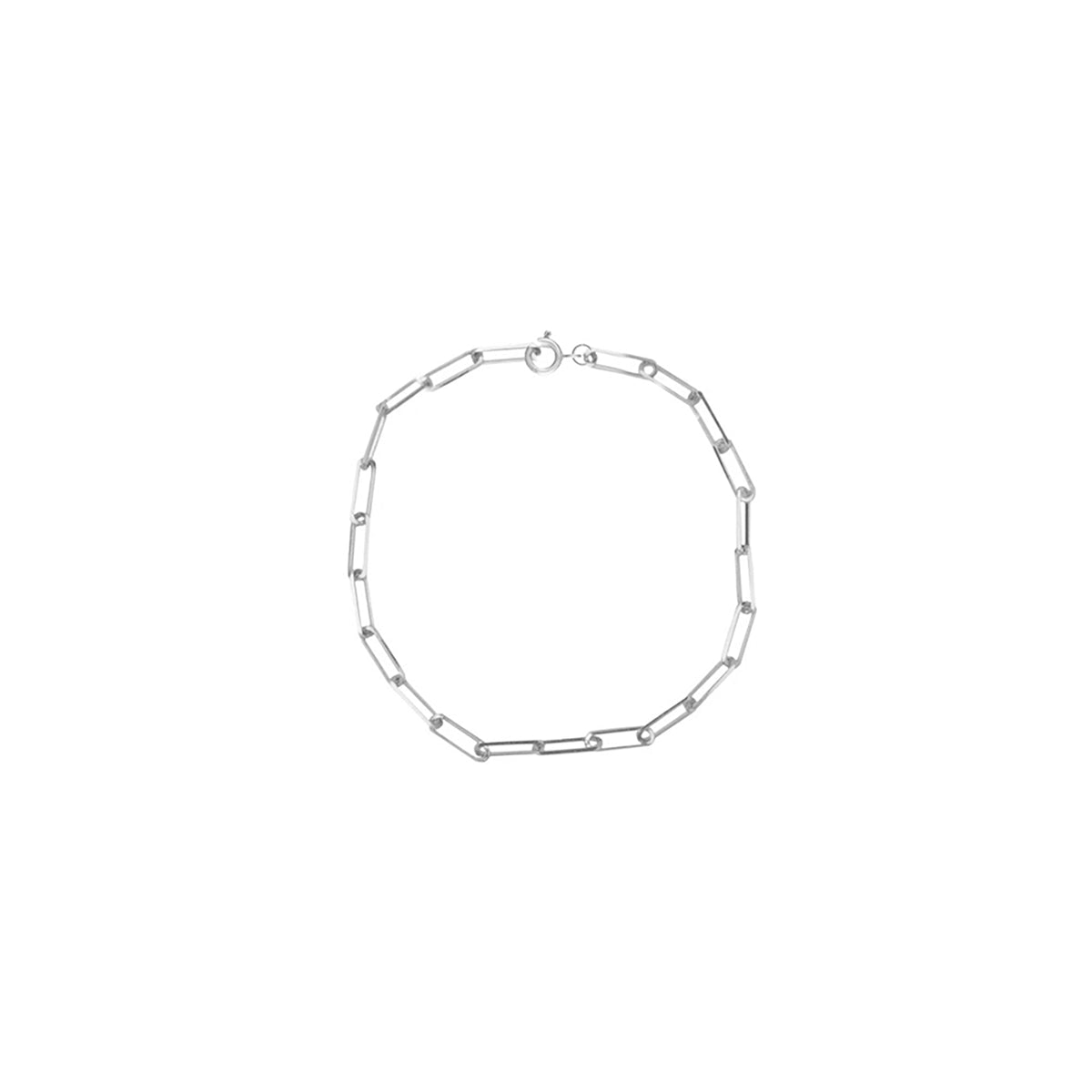 Elle Paperclip Sterling Silver or Gold Plated Bracelet | Anklet