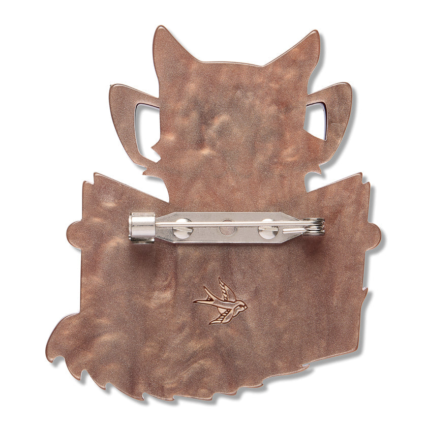 Puss in Books Brooch by Erstwilder