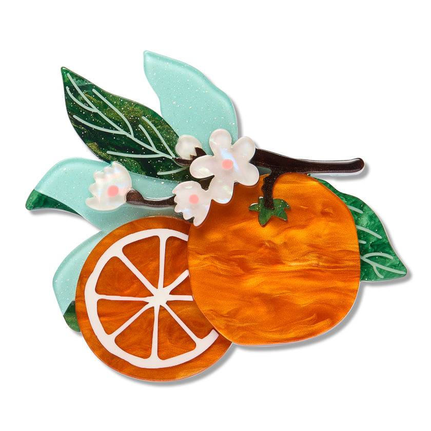 Orange Crush Brooch by Erstwilder