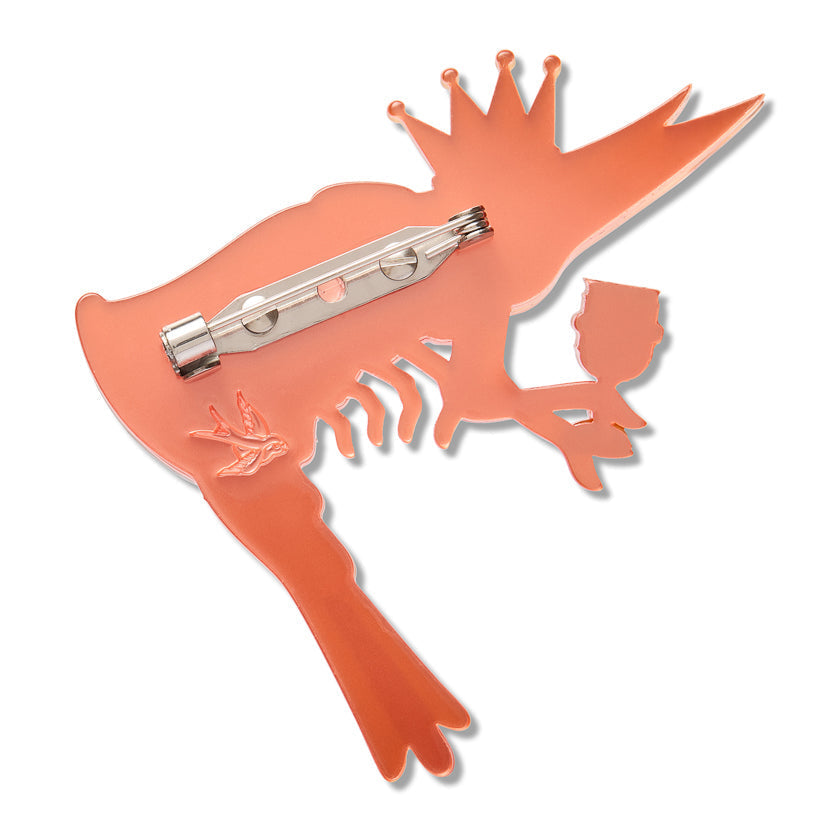 Pascal the King Prawn Brooch by Erstwilder