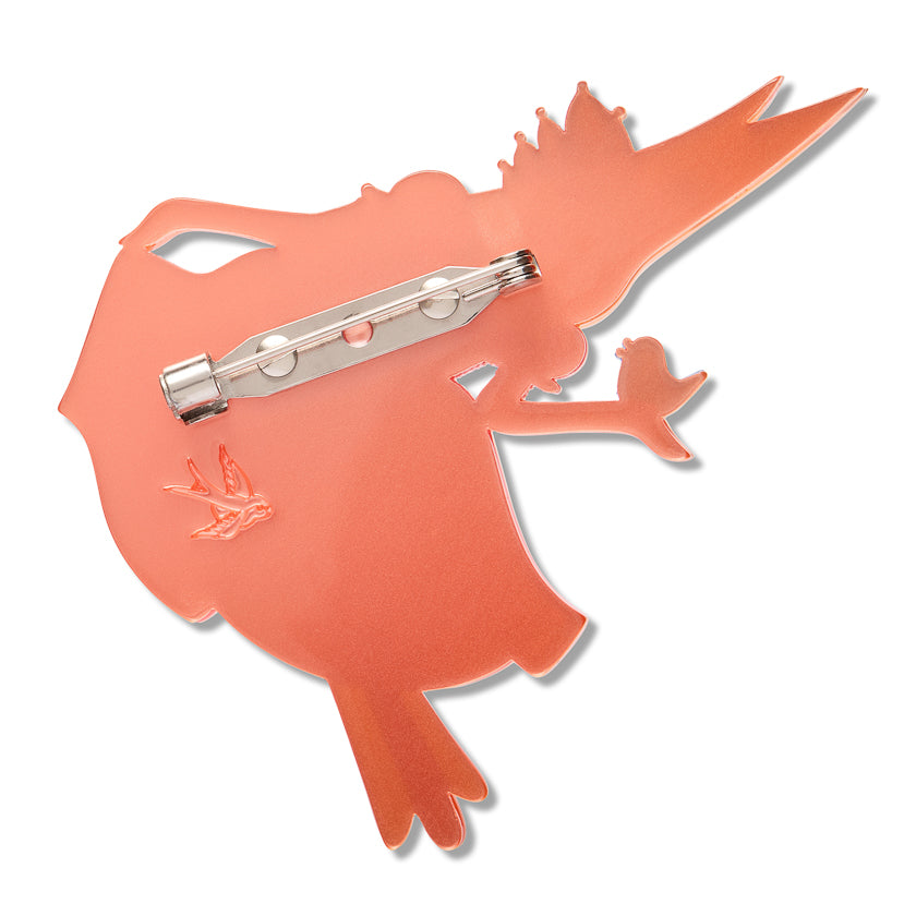Pascal the Princess Prawn Brooch by Erstwilder