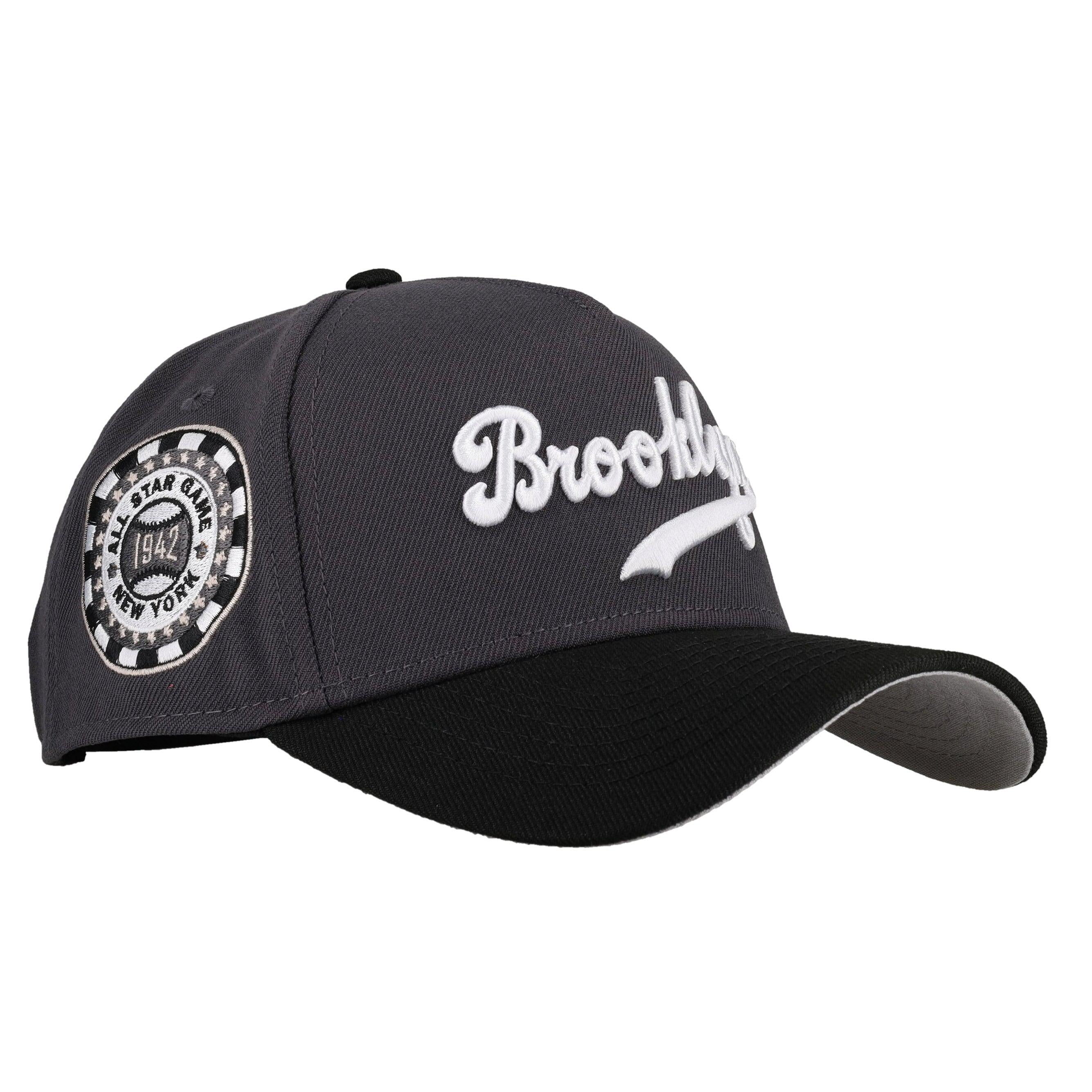 Brooklyn Dodgers 9Forty A Frame Snapback Hat (Graphite/Black)