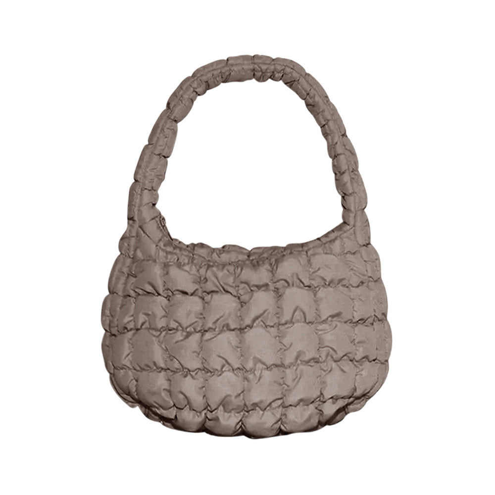 Quilted Puffer Tote Shoulder Bag