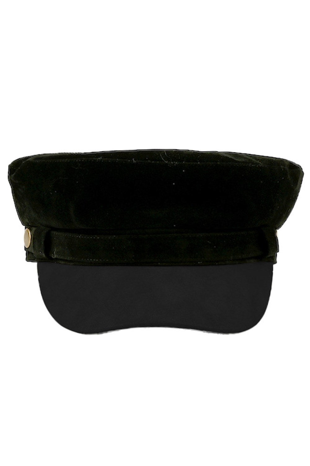 C.C Button Deco Faux Suede Fisherman's Cap