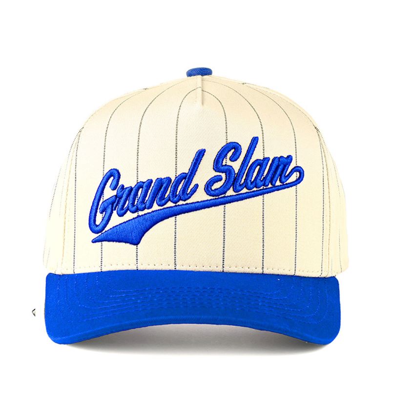 C.C HOME RUN Letter Stripe Two Tone Trucker Cap