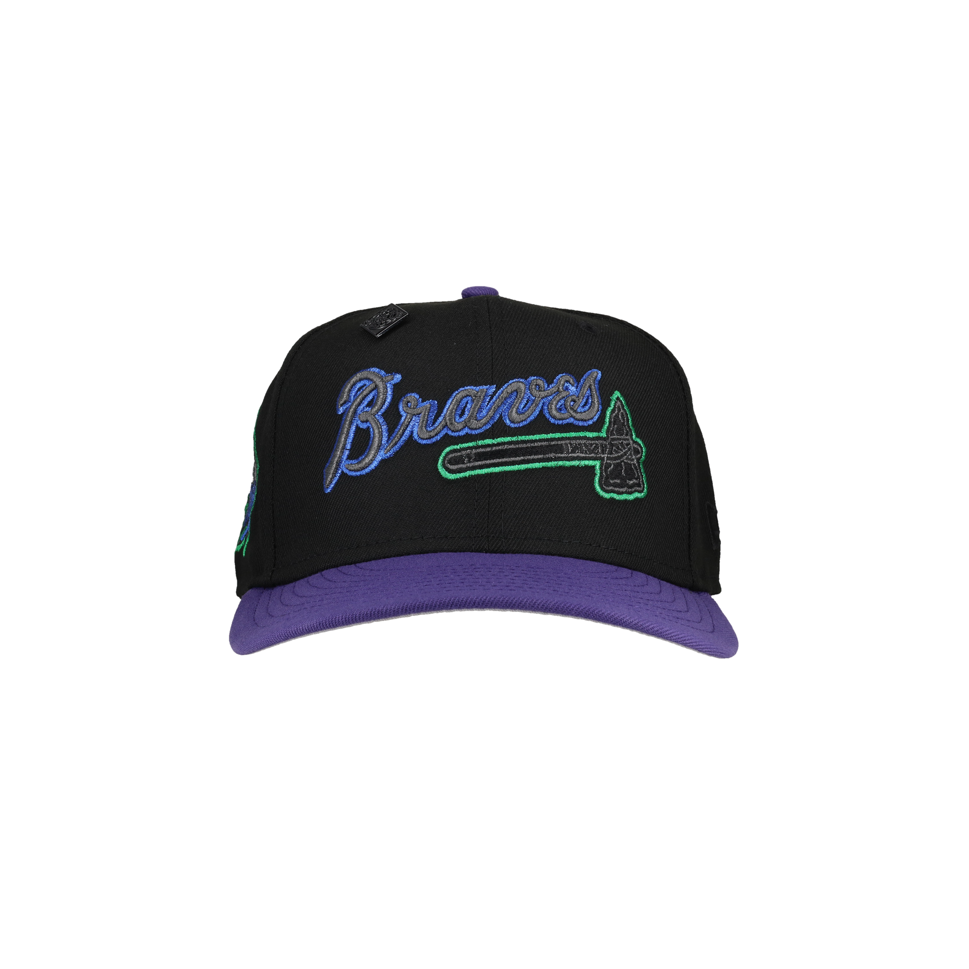 Atlanta Braves 1999 World Series Black/Purple Metallic 59Fifty Fitted Hat