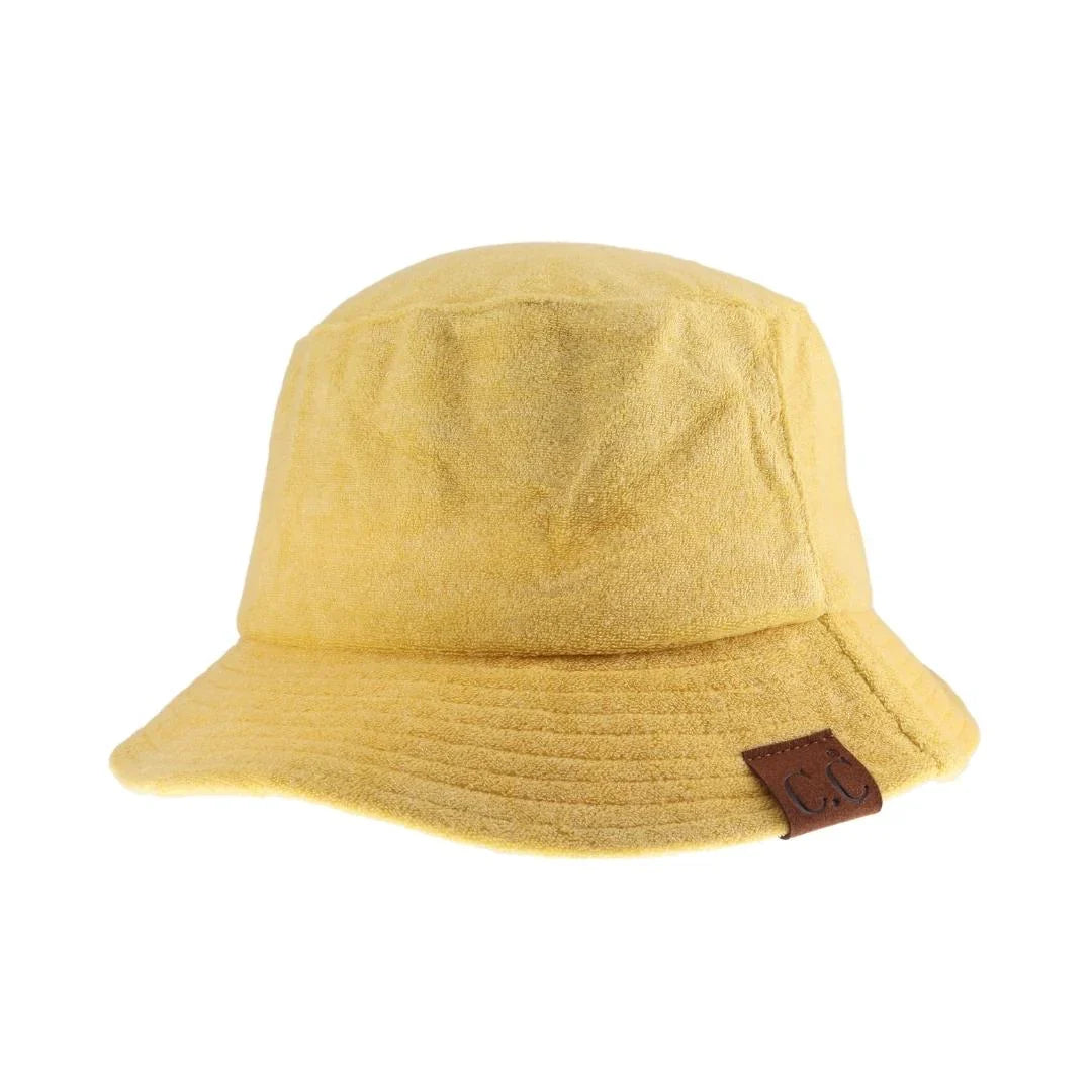 C.C Women's Terry Cloth Bucket Hat