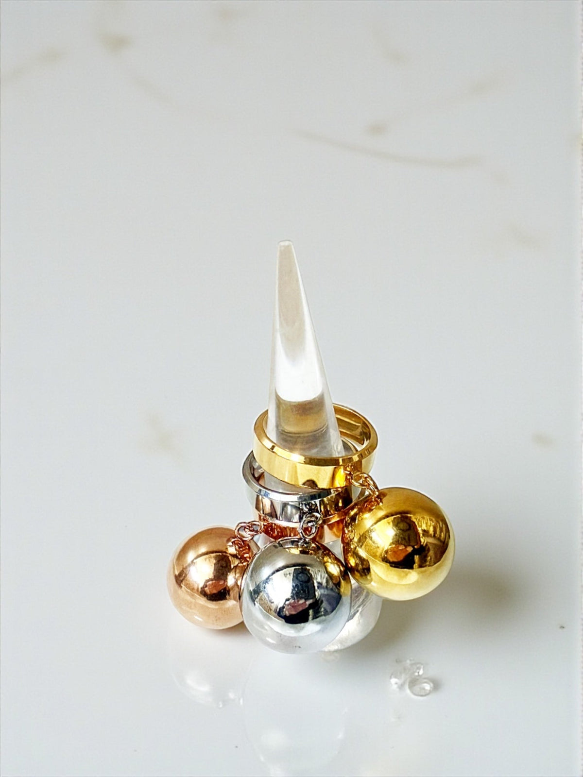 Valerie ball rings set