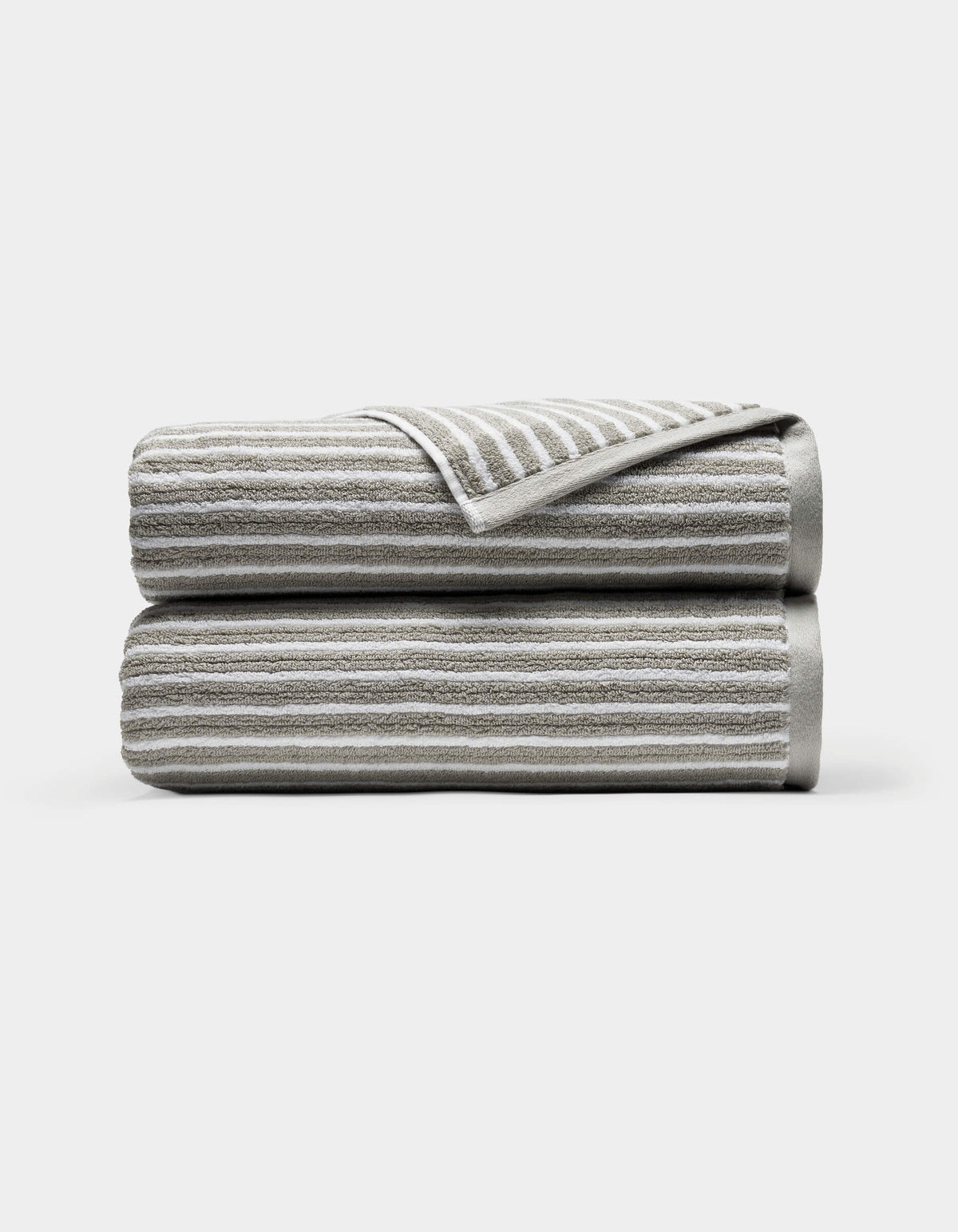 Ribbed Terry Bath Towel Set