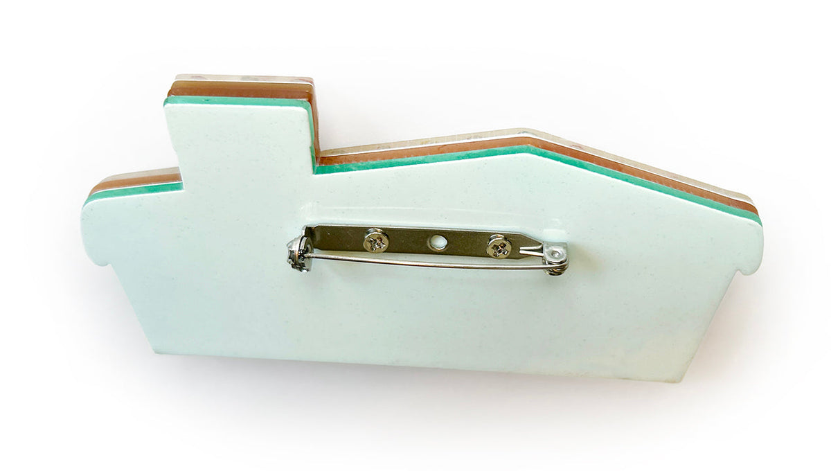 Christmas Dream House Brooch by 50's Vintage Dame x Lipstick & Chrome