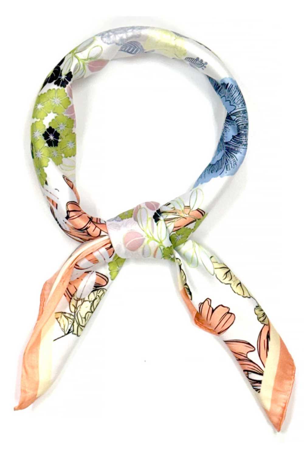 Floral Outline Painting Print Bandana Summer Scarf