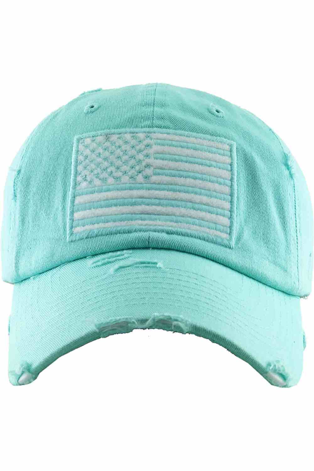 Women's American Flag Vintage Baseball Cap 4th of July