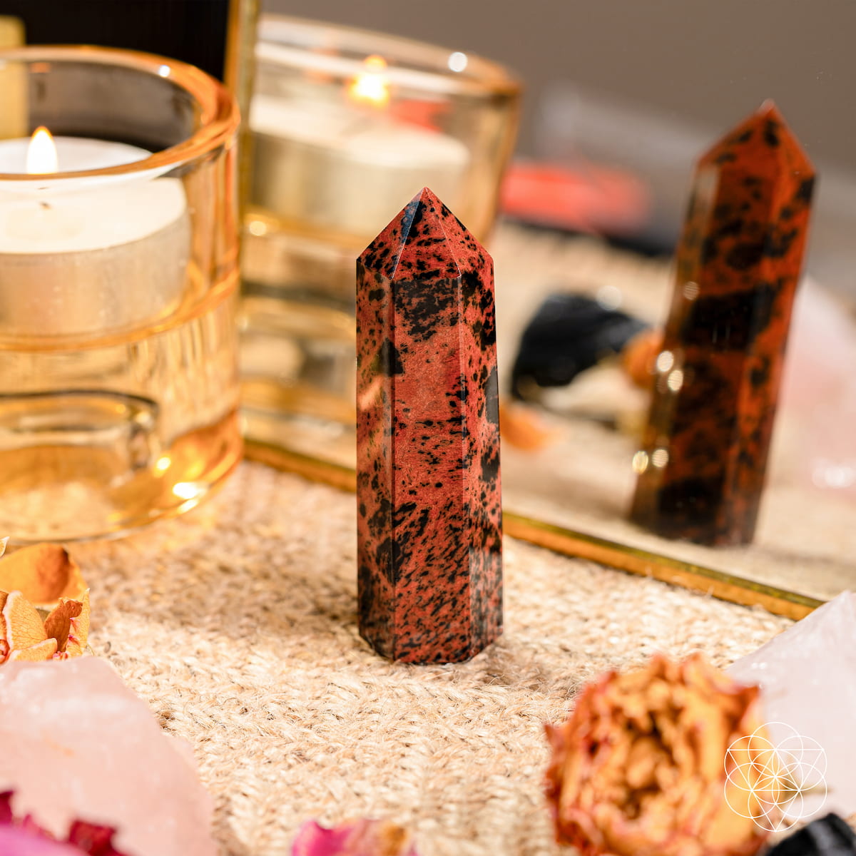 Cut the Cord, Keep Your Fire - Mahogany Obsidian Point