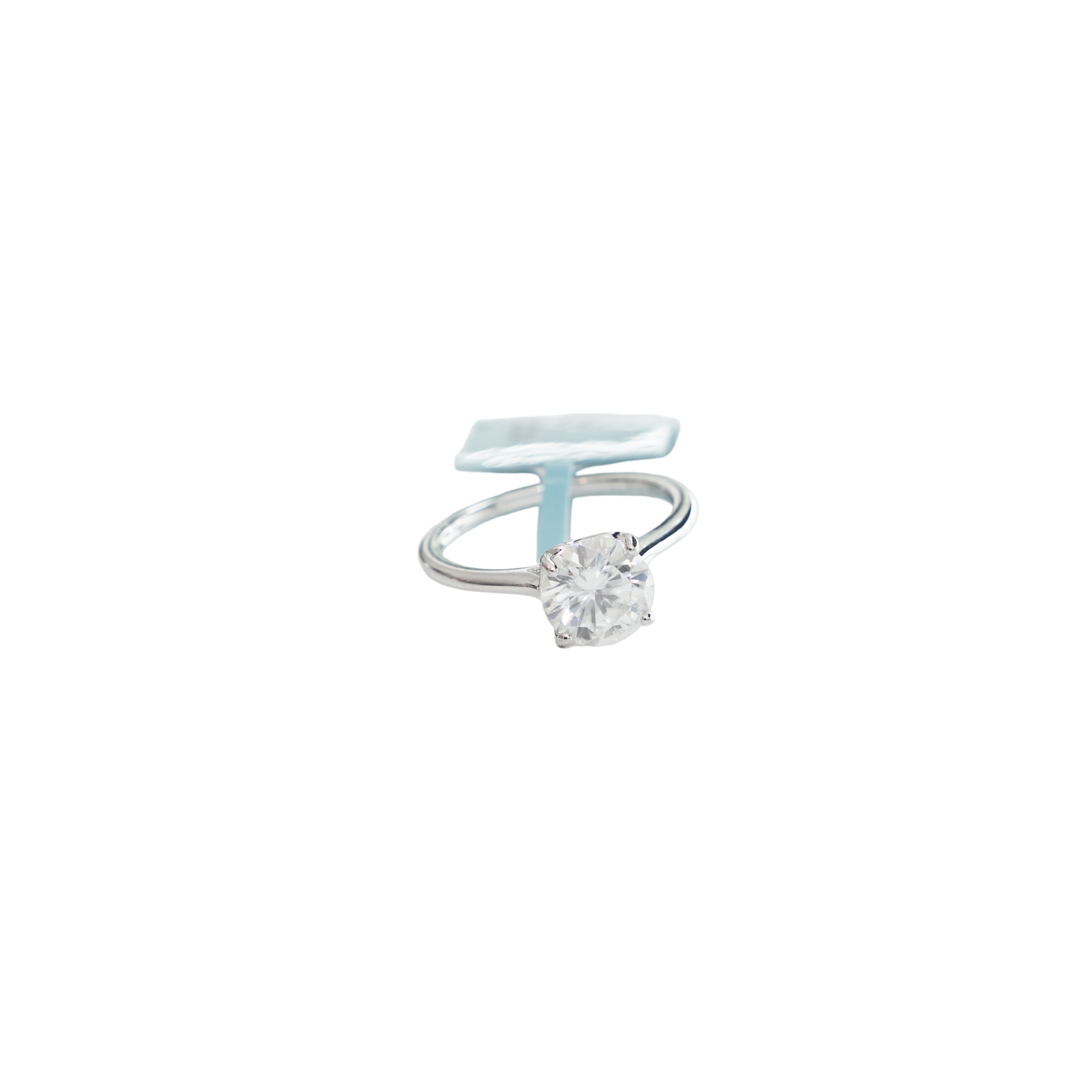 925 Silver Moissanite Heart Engagement Ring – Size 7 – 2.04 cttw