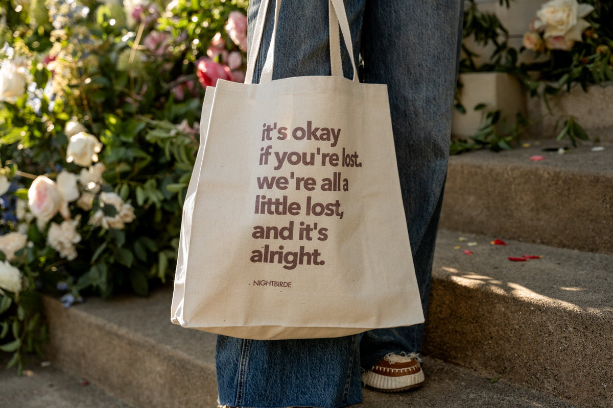 Ivory it's ok. Shopper Tote | R. Riveter x Nightbirde Foundation Collection