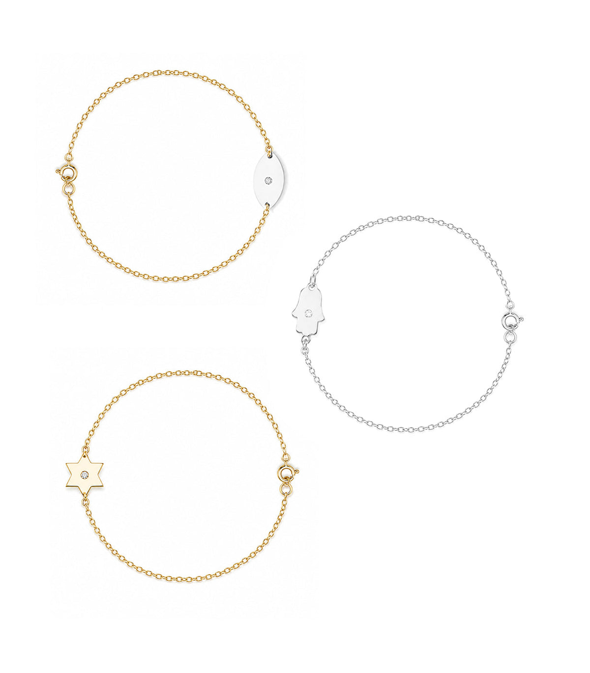 Dani Star of David Classic Diamond Bracelet | Anklet