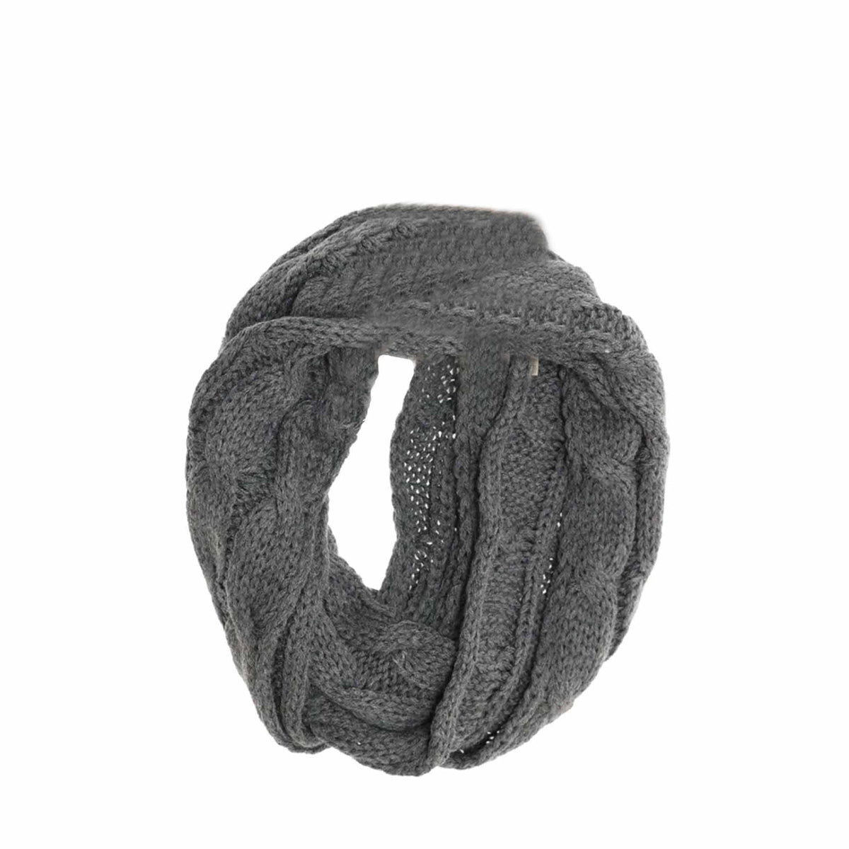 KIDS Solid Cable Knit C.C Infinity Scarf