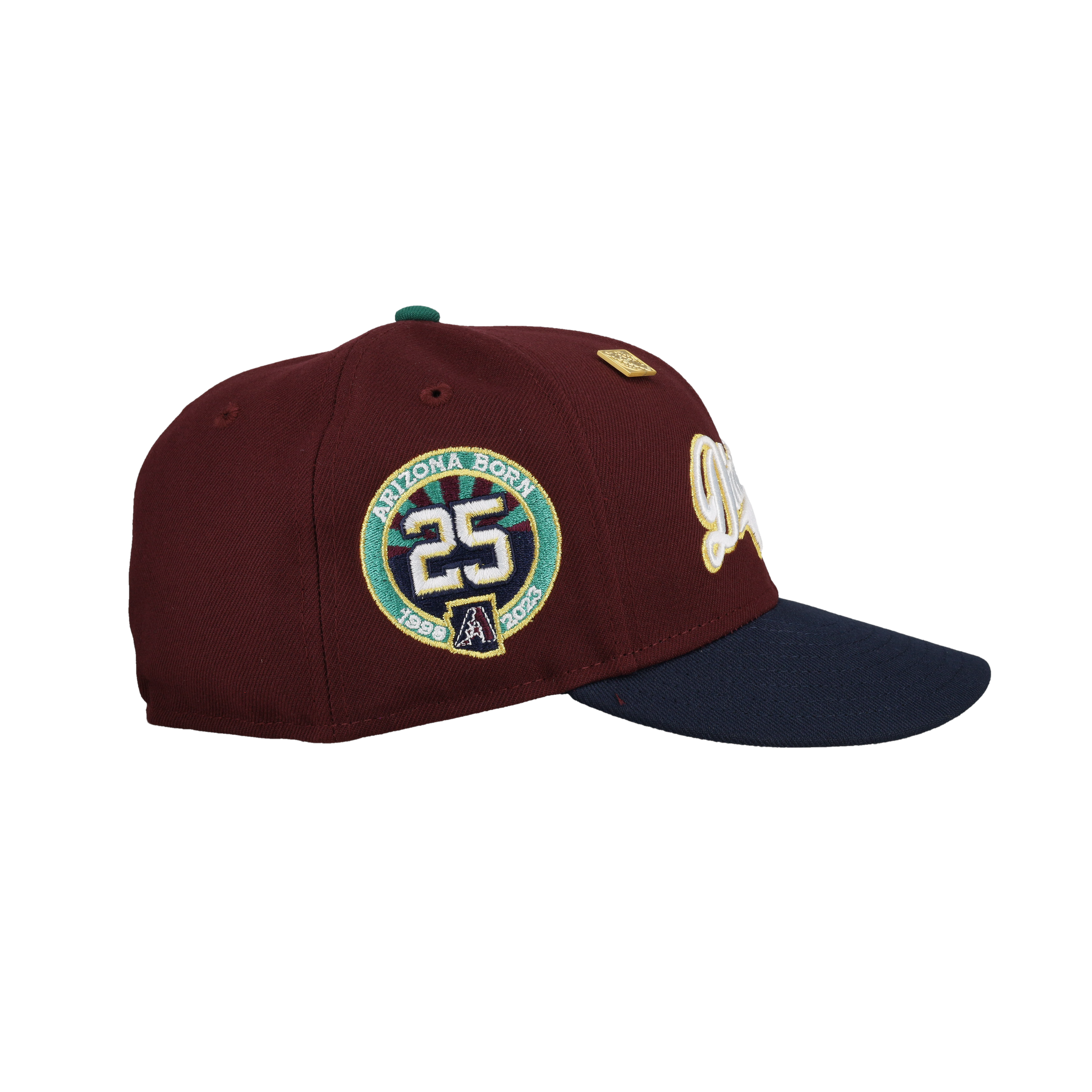 Arizona Diamondbacks 25th Anniversary Gold Script 59Fifty Fitted Hat