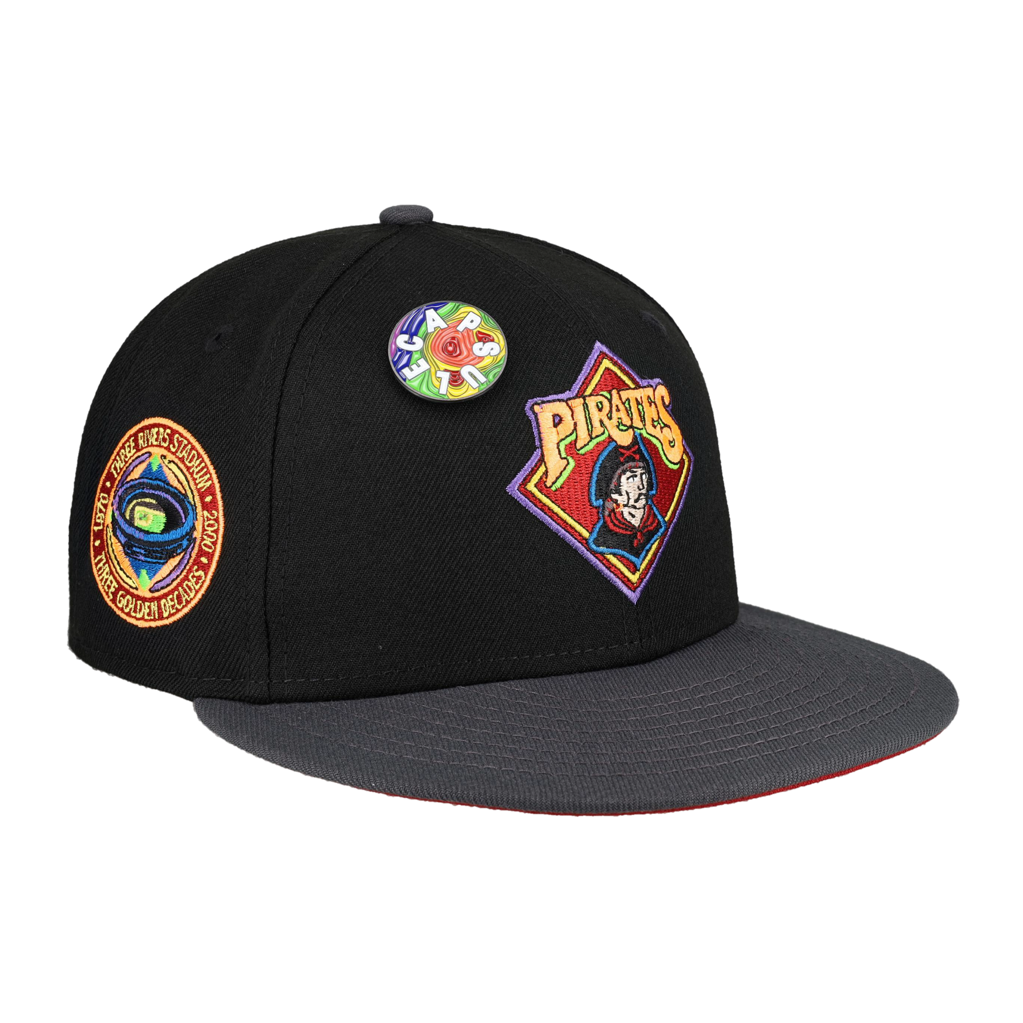 Pittsburgh Pirates Capsule Doppler Radar Collection Three Rivers Stadium Fitted Hat