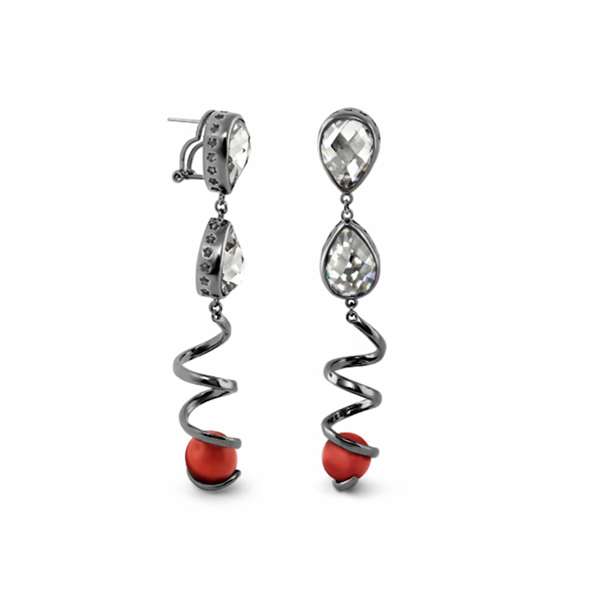 Orbital — Crystal & Coral Spiral Drop
