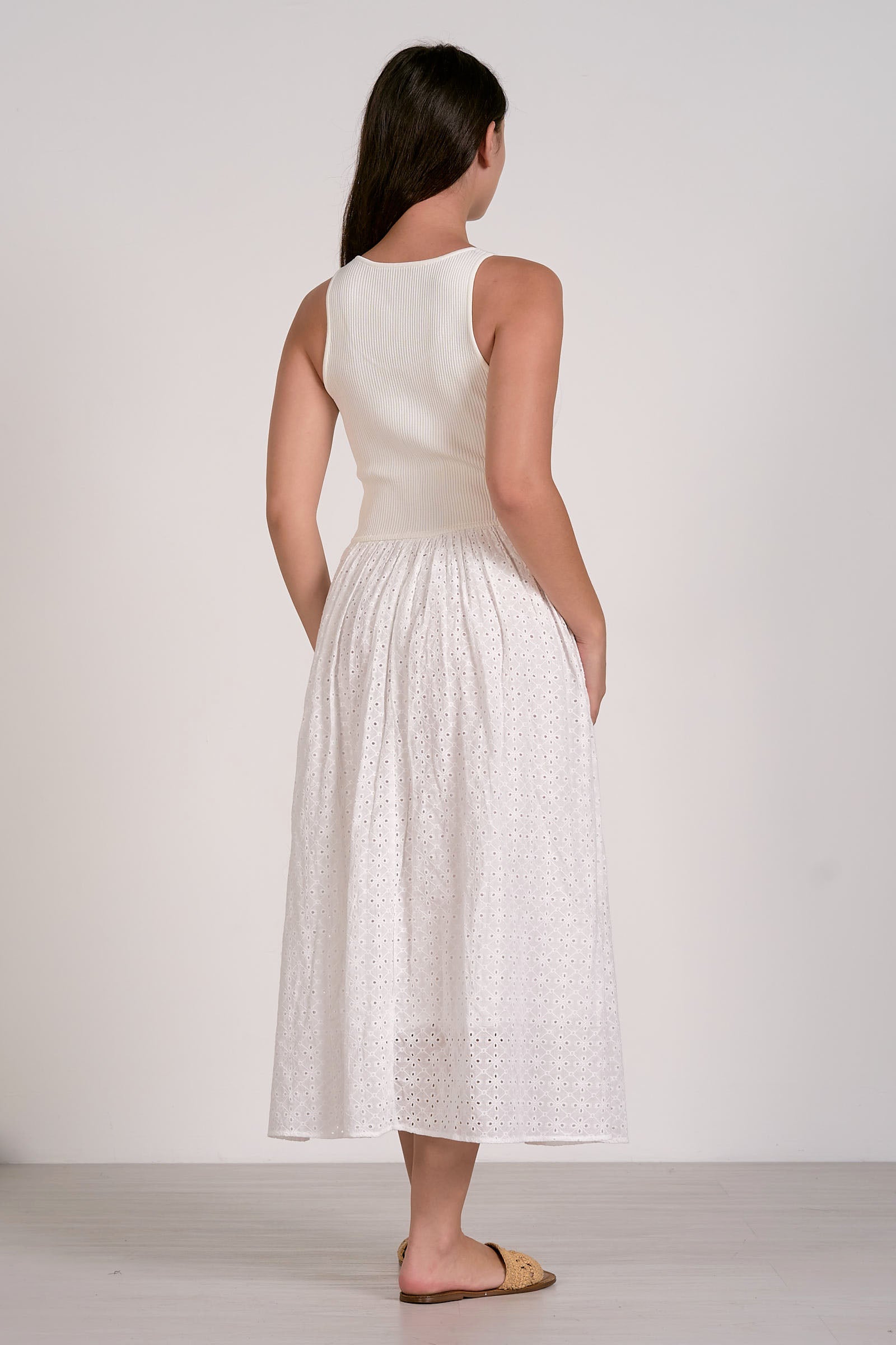 Eliana Dress White
