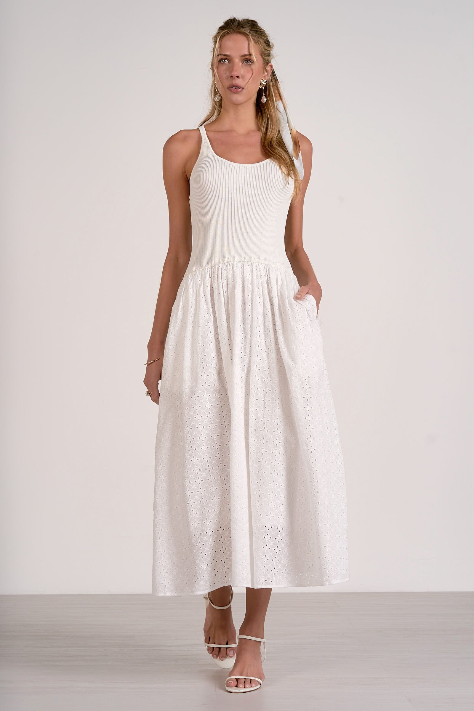 Eliana Dress White
