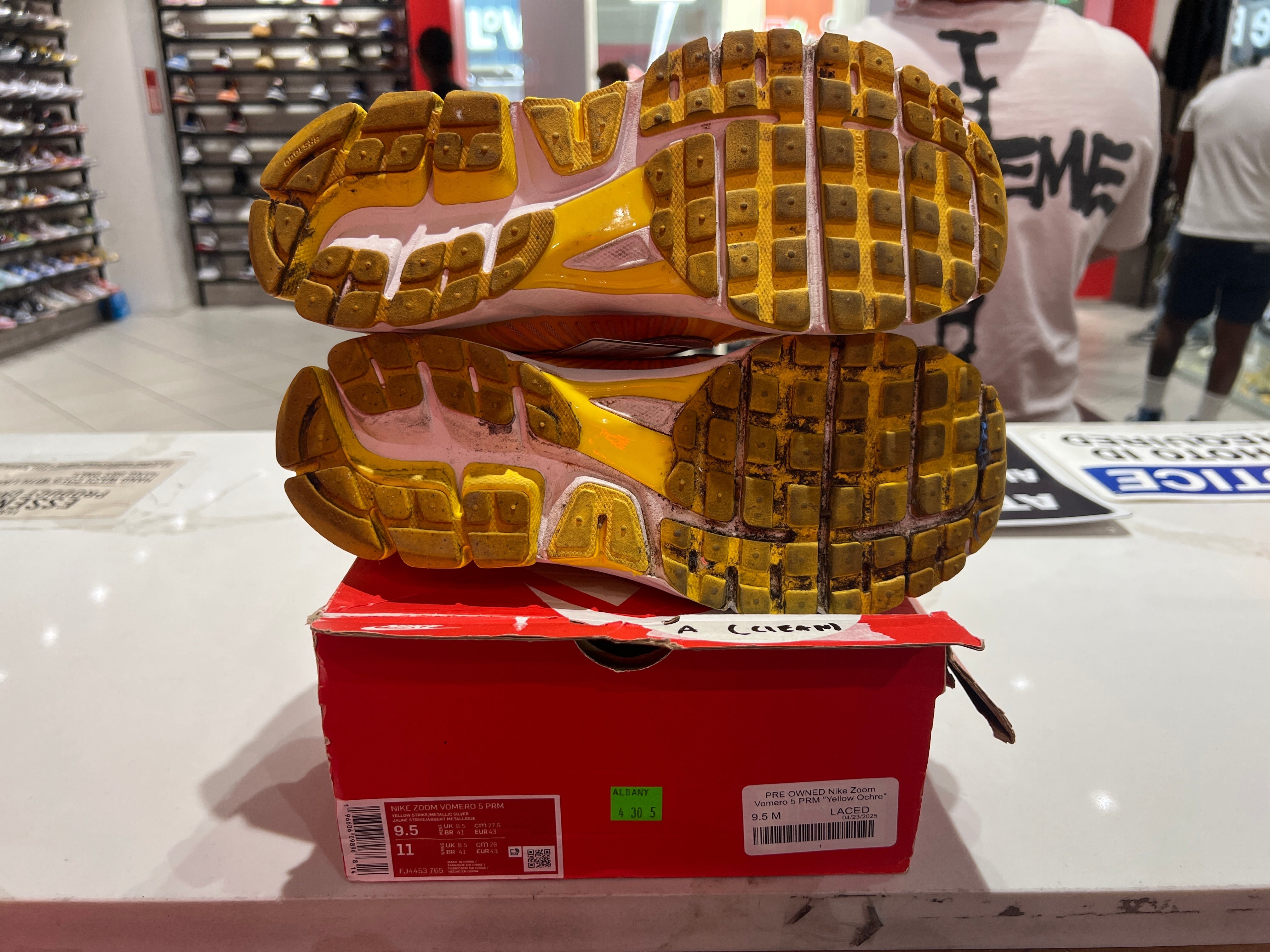 PRE OWNED Nike Zoom Vomero 5 PRM "Yellow Ochre"