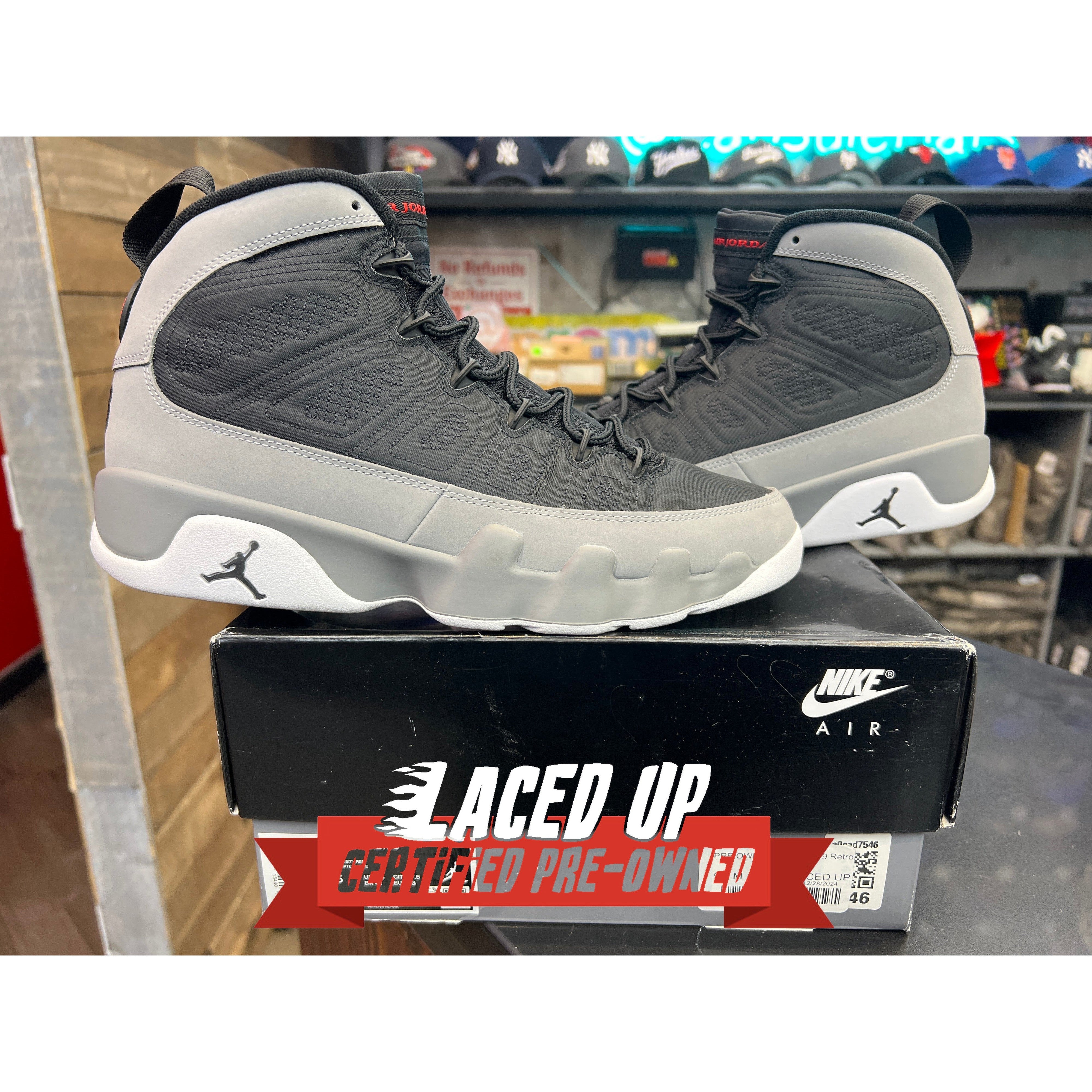 PRE OWNED Air Jordan 9 Retro "Particle Grey"