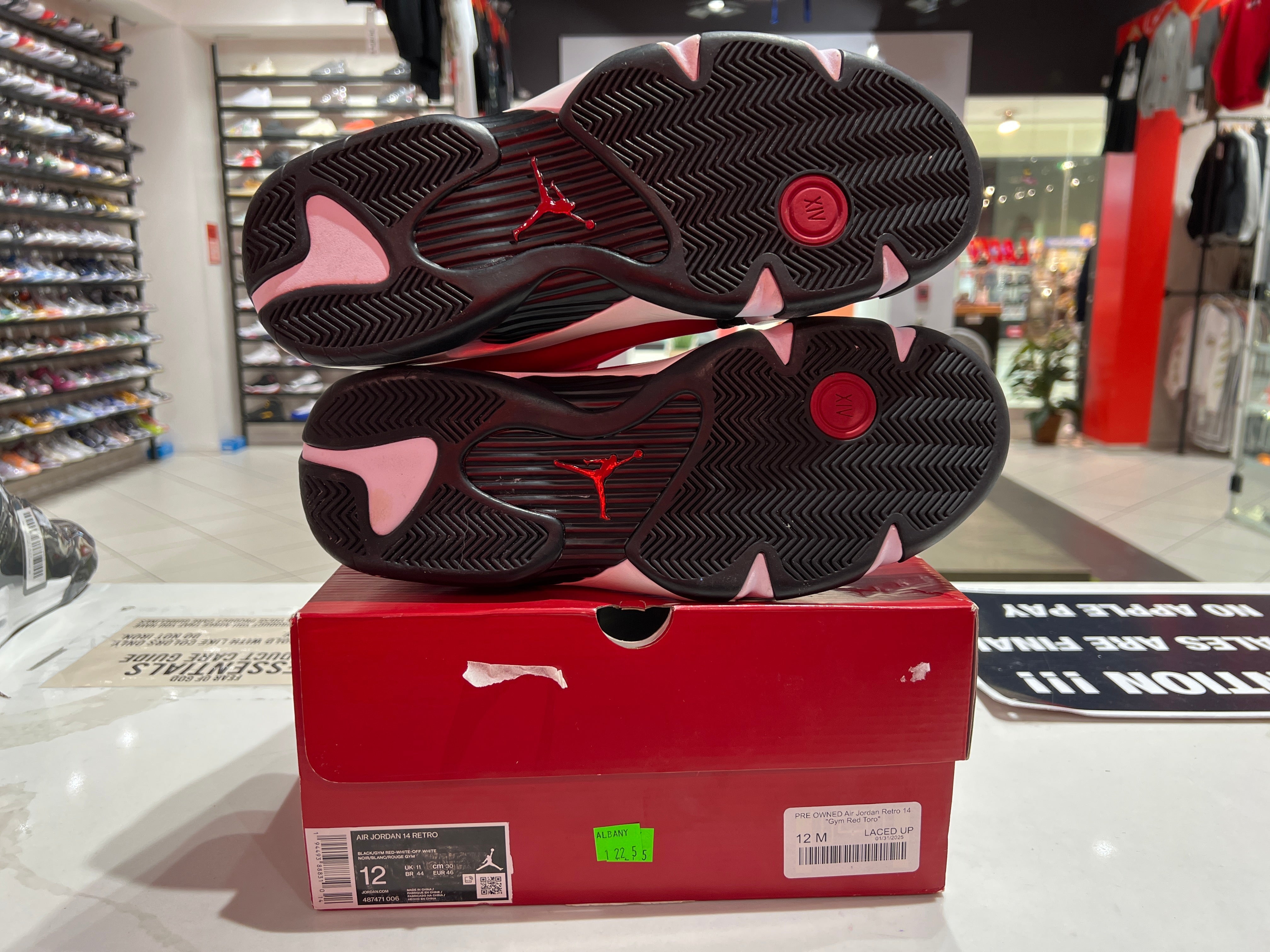 PRE OWNED Air Jordan Retro 14 "Gym Red Toro"